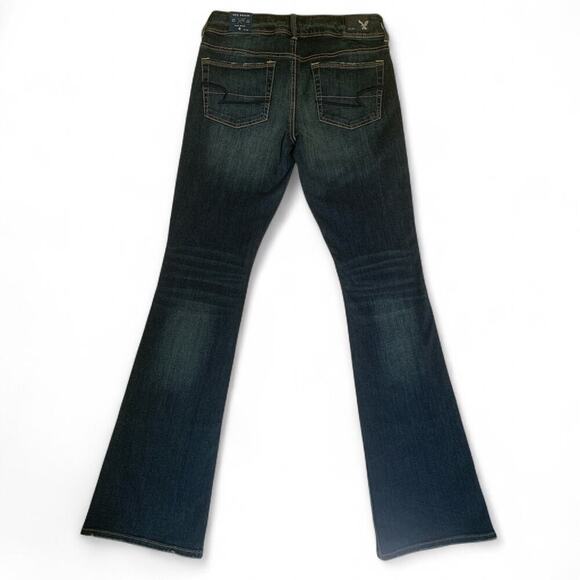 American Eagle Outfitters X4 Kick Boot Super Stretch Denim Midrise-Size 6 Tall - Picture 2 of 11